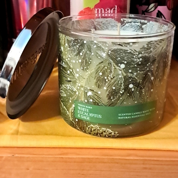 Bath & Body Works Other - Bath & Body White Eucalyptus & Sage 3-Wick Candle 14.5 oz